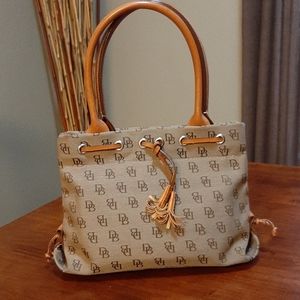 Authentic tan dooney and bourke handbag